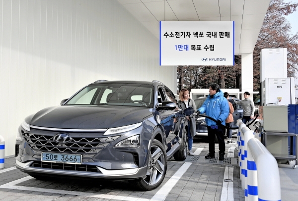현대자동차는 올해 넥쏘 생산량 목표를 1만100대로 정했다. 현대자동차