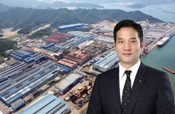 이태성 세아홀딩스 부사장과 세아창원특수강 전경. 세아홀딩스