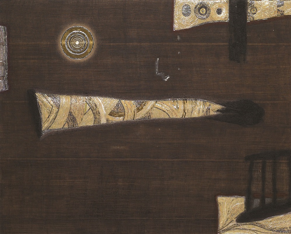 Re Genesis, 162.2×130.3㎝, Natural materials on panel with lacquer finish, 2009