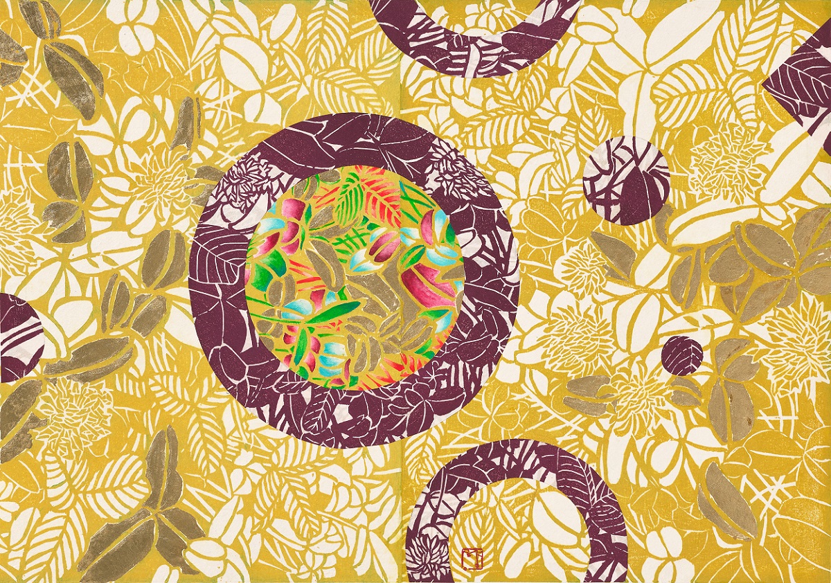 To Find Lost Time-Happy memories, 40×60㎝, gold leaf on wood cut, 2020