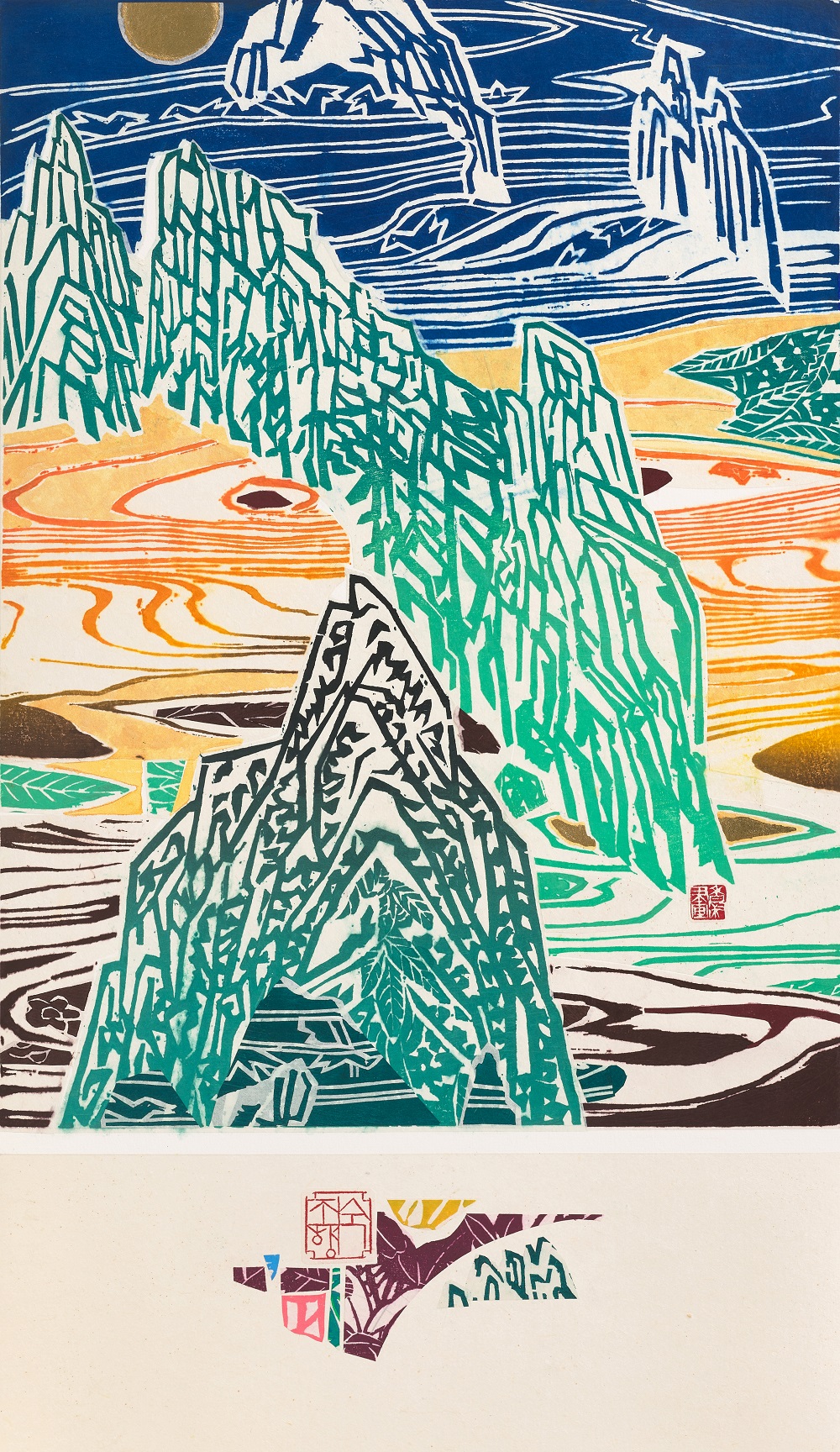 To Find Lost Time-Happy memories, 80×40㎝, gold leaf on wood cut, 2020
