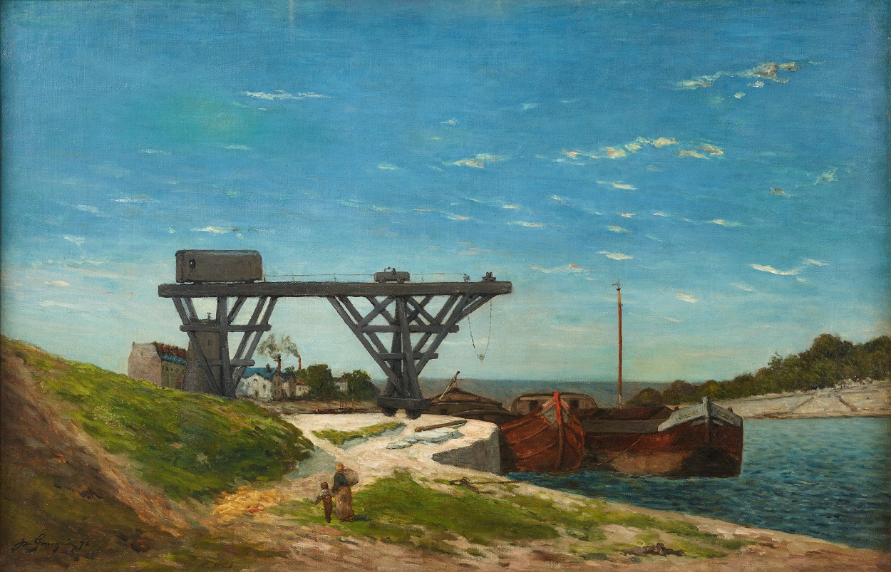 폴 고갱-무제(센 강 풍경), 114.5×157.5㎝, 1875