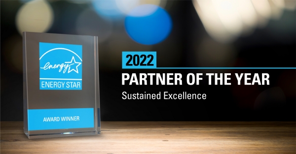 2022 에너지스타상 지속가능 최우수상(Sustained Excellence Award) 상패.