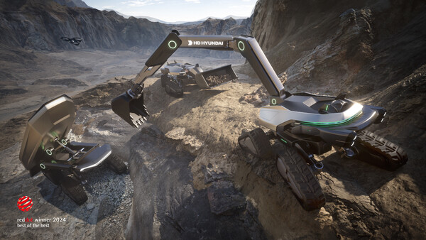 HD현대사이트솔루션의 'FUTURE-X'가 2024 레드닷 디자인 어워드에서 최우수상을 수상했다.<HD현대>