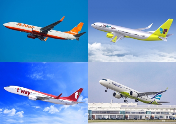 티웨이항공을 제외한 LCC들이 2분기 실적을 발표했다.<각 사>