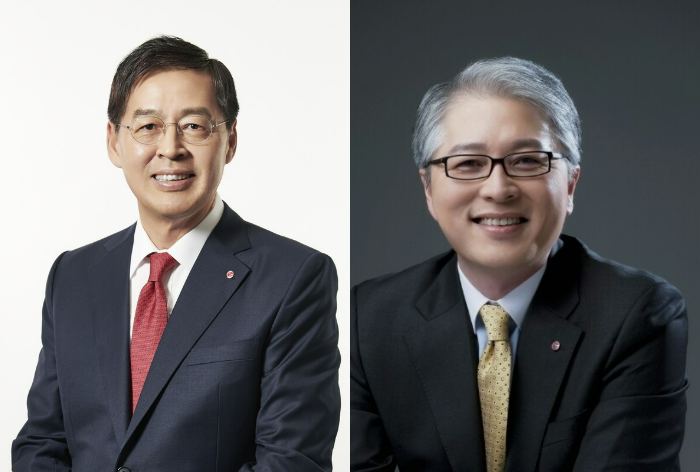 신학철(왼쪽) LG화학 부회장과 권봉석 ㈜LG 부회장이 내년 3월 임기 만료를 앞뒀다. <각 사>