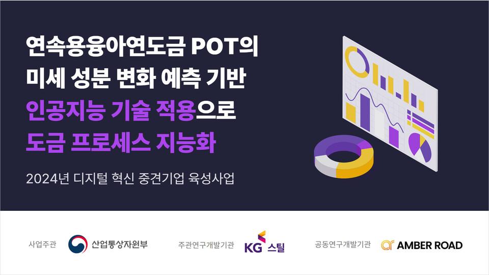 KG스틸이 인공지능(AI) 기술을 접목한 아연도금라인 미세 성분 변화 예측모델을 개발했다.<KG스틸>