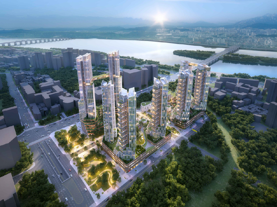 용산정비창 전면1구역 조감도. <포스코이앤씨>