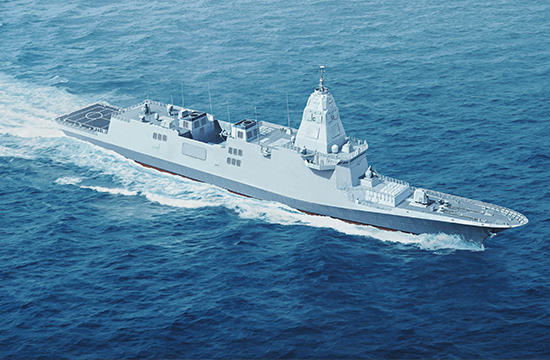 한국형 차기 구축함(KDDX) 조감도.<HD현대중공업>