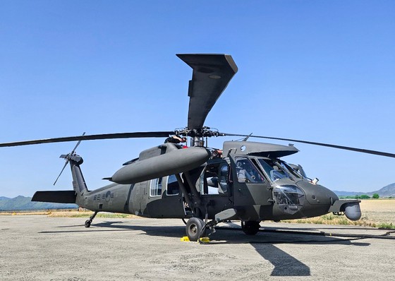 UH-60 헬기 기체 모습.<대한항공>