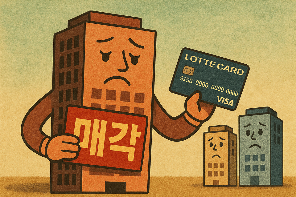 MBK파트너스가 롯데카드 매각에 다시 시동을 걸었다. 기존 3조원대였던 희망 몸값은 2조원대로 낮아진 것으로 알려진다.<챗GPT>