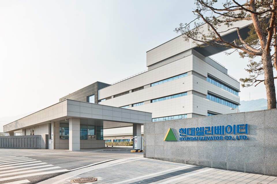 현대엘리베이터 충주 본사 전경.<현대엘리베이터>