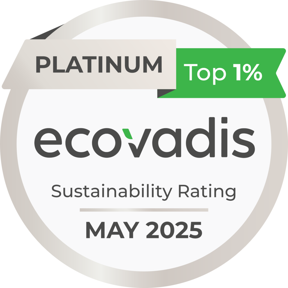 HMM이 에코바디스(EcoVadis)의 ESG 평가에서 상위 1%에게만 주어지는 ‘플래티넘(Platinum)’ 등급을 2년 연속 획득했다.<HMM>