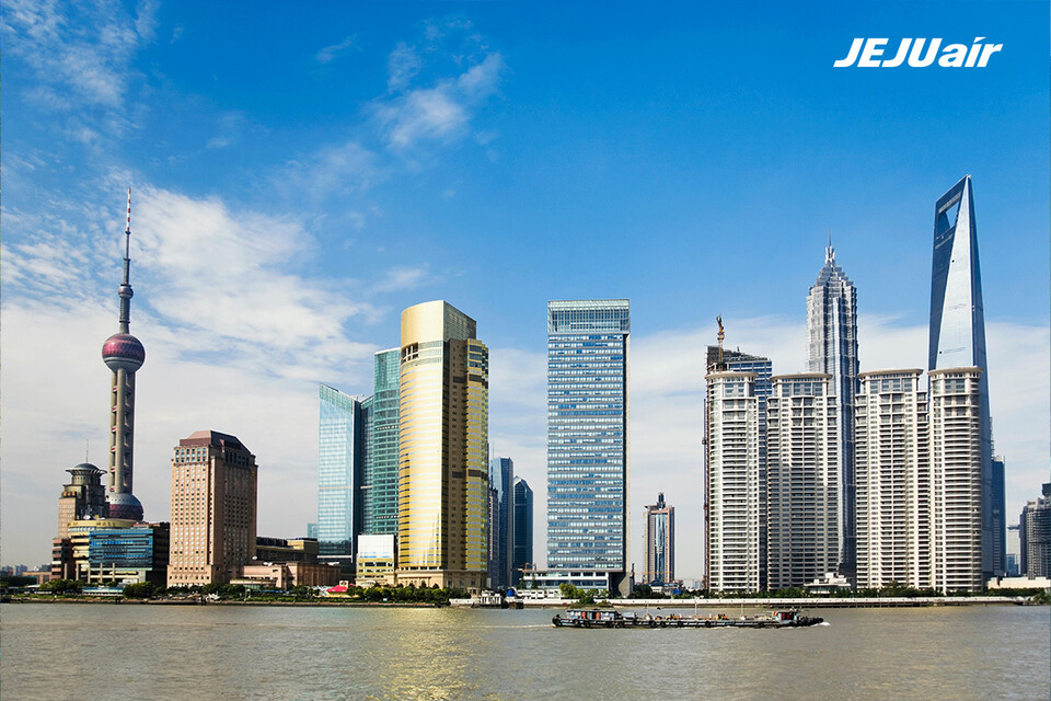 중국 상하이 도심 전경.<제주항공>