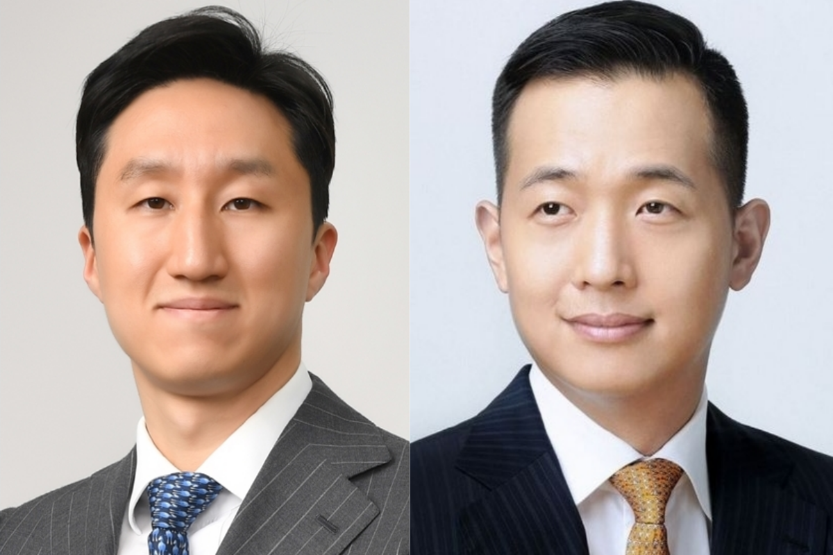 정기선 HD현대 수석부회장(왼쪽)과 김동관 한화 부회장(오른쪽)이 마스가 프로젝트를 두고 다른 전략을 펼치고 있다.<사진=각사, 편집=이세령>