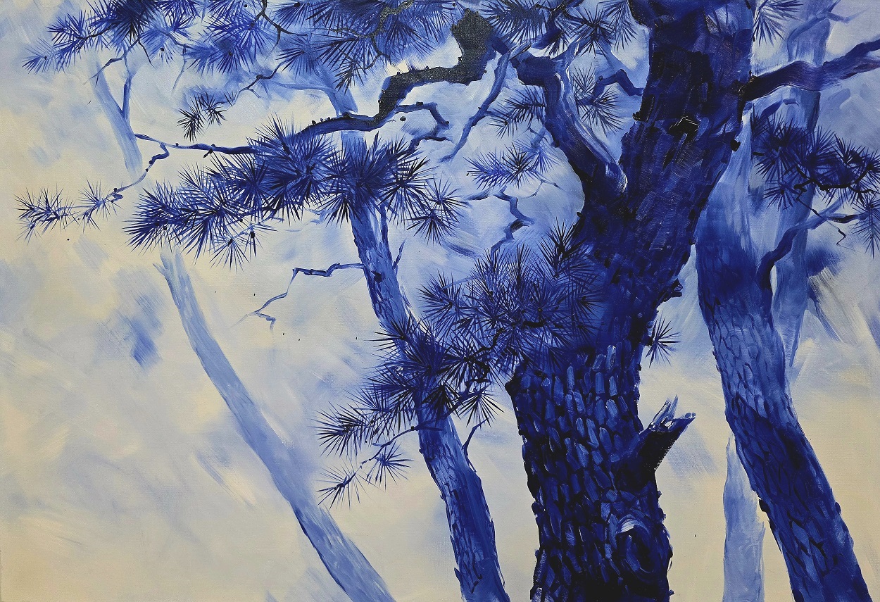 추사 오마주-천년의 은일, 145.5×112.1㎝ oil on canvas, 2013.