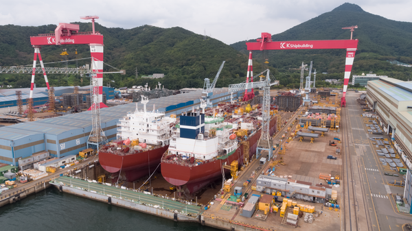 케이조선 진해조선소 전경.<케이조선>