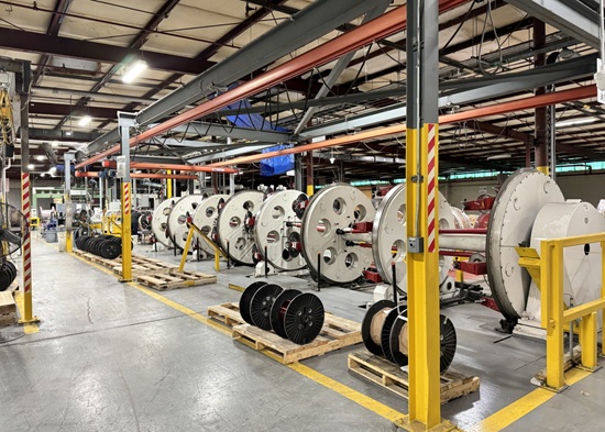 에식스솔루션즈 북미 공장 내 변압기용 특수 권선 설비.<LS>