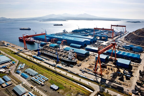 필리핀 수빅 조선소 전경.<HJ중공업>