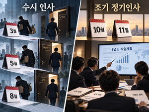 재계 연말 인사 공식 깨졌다...CEO 수시 교체·10월 인사 확산 - 뉴스 썸네일 이미지